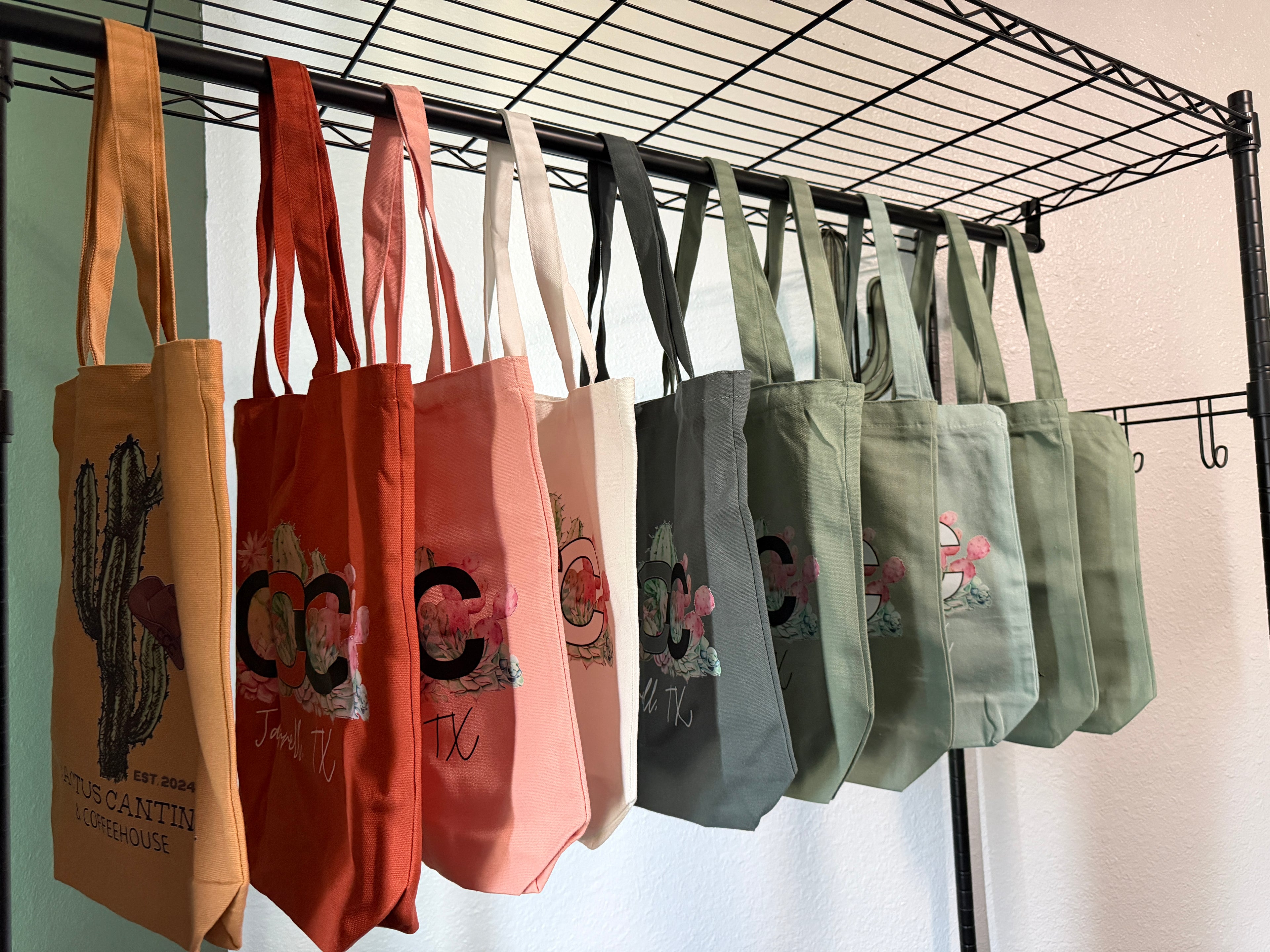 Orange CCC Tote Bag, Clear Logo, Small