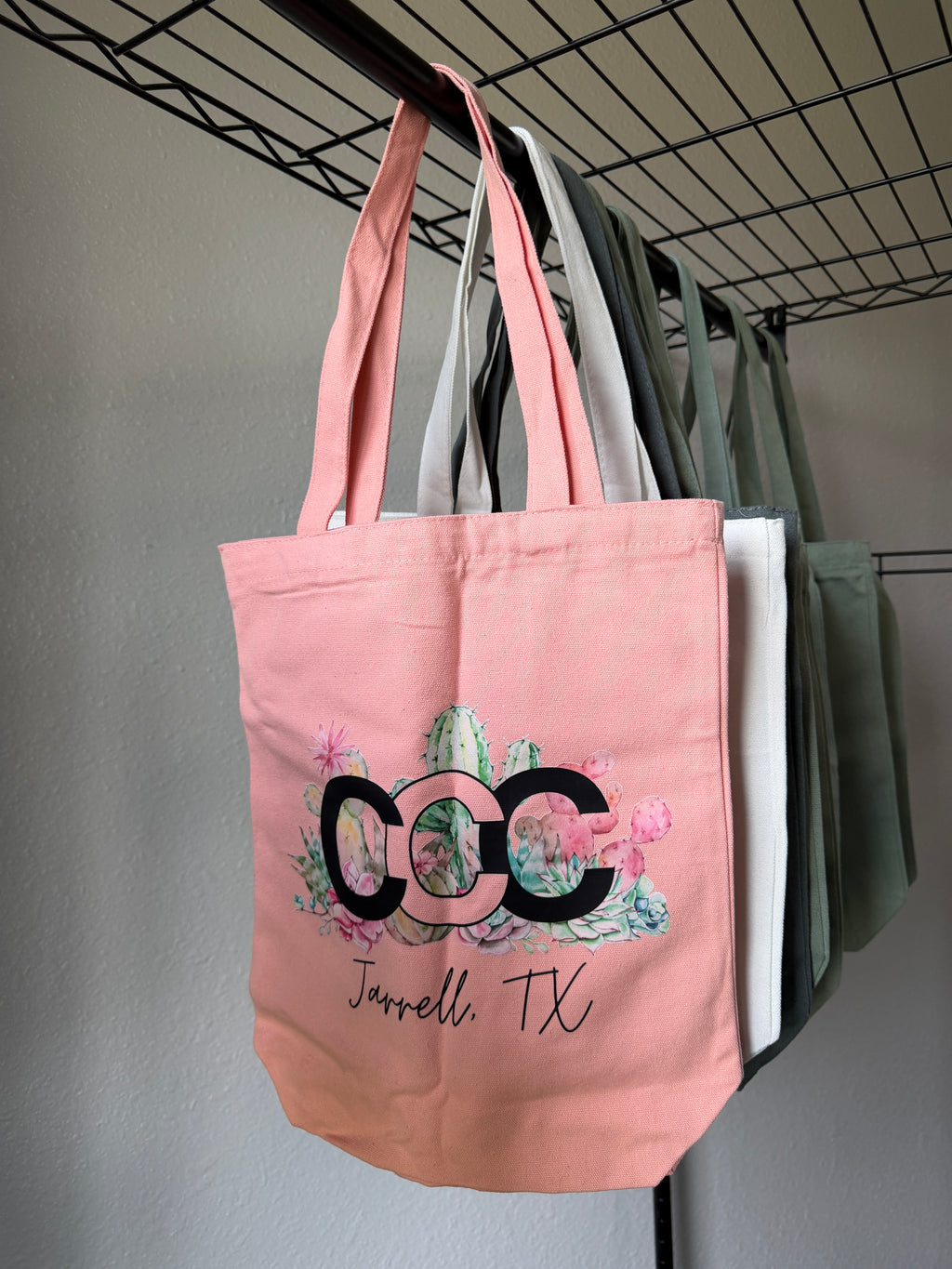 Pink CCC Tote bags, Small