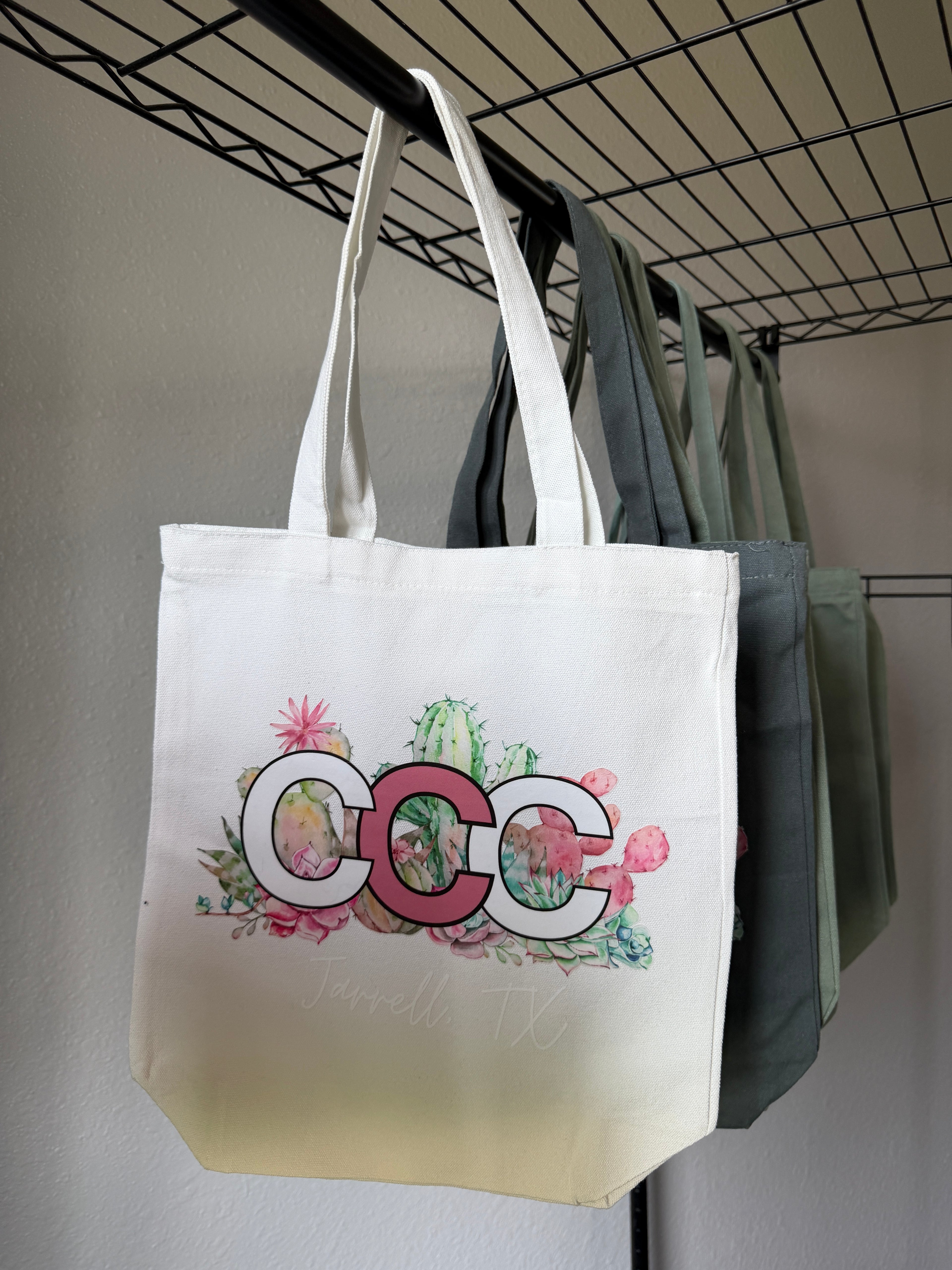 White CCC Tote bag, Small