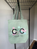 Green CCC Tote Bag, Clear Logo, Small